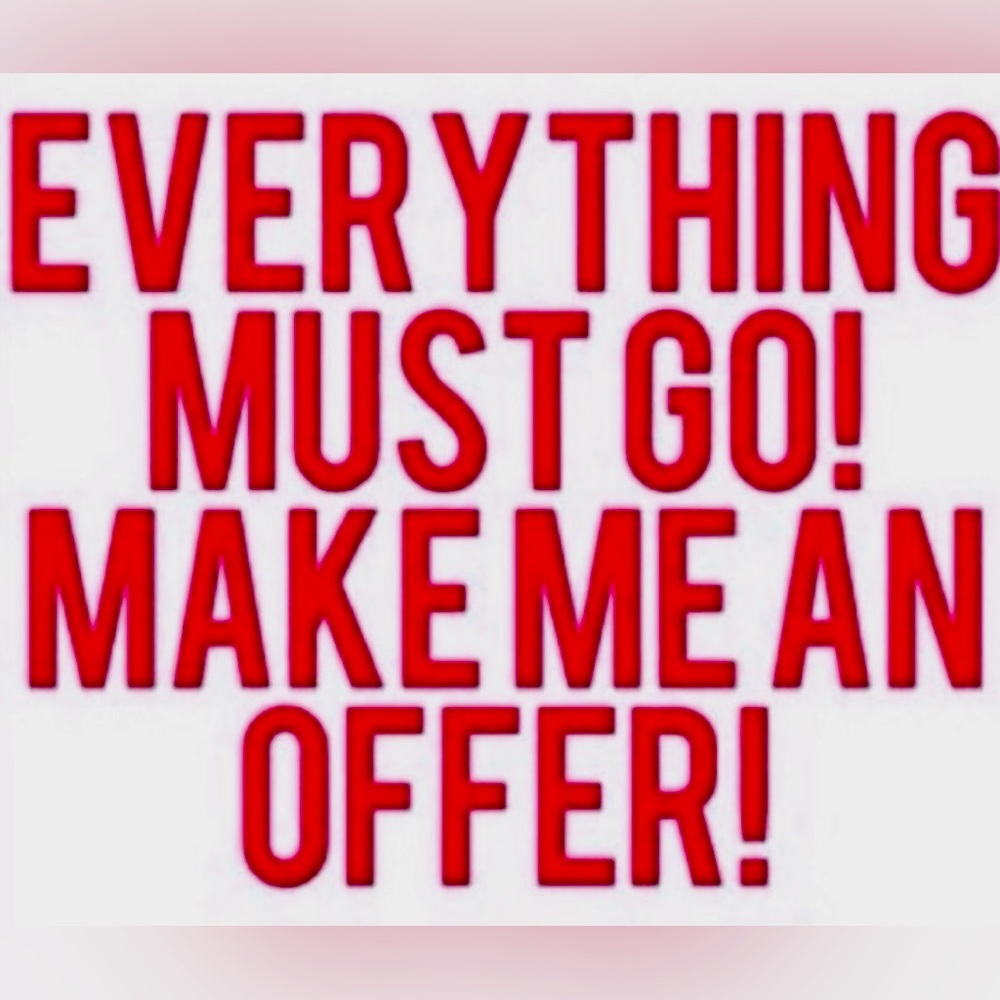 Make me a reasonable off on any item! Closet Cleanout!!